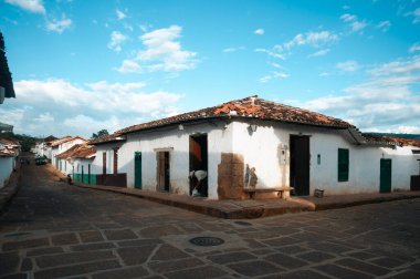 Santander, Kolombiya 'nın kuzeyinde Barichara Cephesi. 