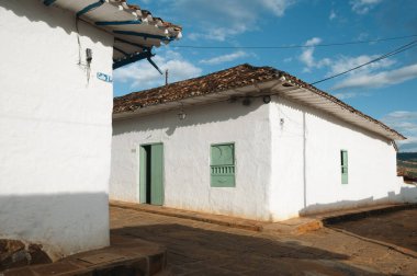 Santander, Kolombiya 'nın kuzeyinde Barichara Cephesi. 