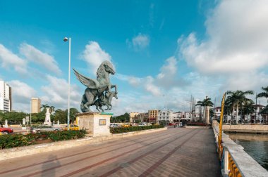 Cartagena, Bolivar, Kolombiya. 15 Şubat 2010: Pegasus İskelesi.