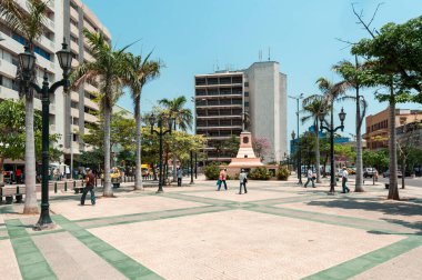 Barranquilla, Atlantico, Kolombiya. 21 Haziran 2010: Bir yaz gününde güzel mavi gökyüzü olan Karayip Müzesi.