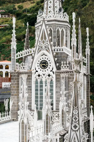 stock image Ipiales, Narino, Colombia. June 26, 2024: Sanctuary of Our Lady of the Rosary of Las Lajas.