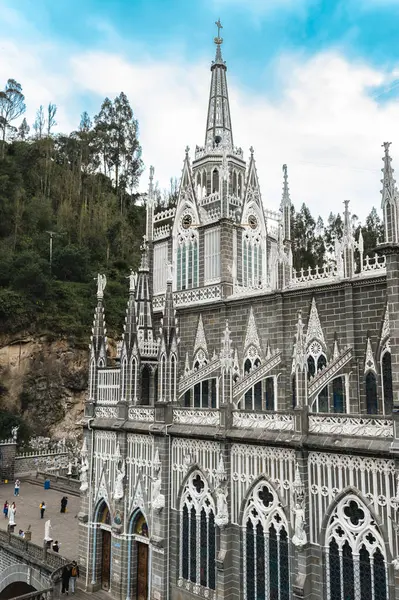 stock image Ipiales, Narino, Colombia. June 26, 2024: Sanctuary of Our Lady of the Rosary of Las Lajas.