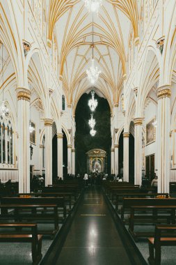 Ipiales, Nario, Kolombiya. 26 Haziran 2024: Las Lajas 'ın Meryem Ana' sının Sığınağı.