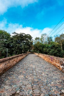 Popayn, Cauca, Colombia. April 30 , 2024: The Humilladero Bridge, officially named the Bolvar Bridge. clipart