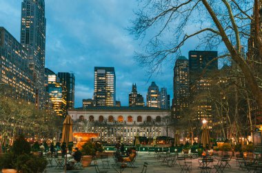 ABD Kuzey Amerika. 18 Mart 2011: Bryant Park, Midtown, Manhattan, New York
