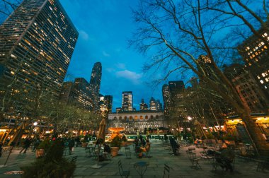 ABD Kuzey Amerika. 18 Mart 2011: Bryant Park, Midtown, Manhattan, New York