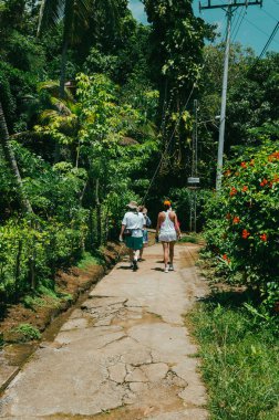 Yürüyen Turistler, Serrania del Darien, Sapzurro, Zapzurro, Uraba Körfezi, Choco, Acandi, Kolombiya