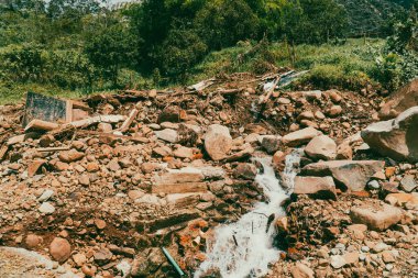 Barranquilla, Kolombiya 'da taş yağmuru.
