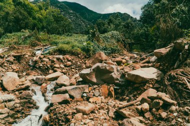Barranquilla, Kolombiya 'da taş yağmuru.