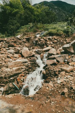 Barranquilla, Kolombiya 'da taş yağmuru.