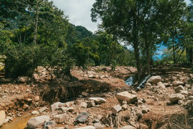 Barranquilla, Kolombiya 'da taş yağmuru.