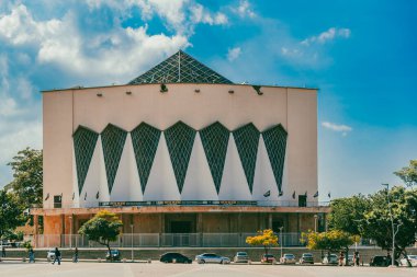 Barranquilla, Atlantico, Kolombiya. 24 Ekim 2024: Meryem 'in Başkent Katedrali Tanrı' nın Kraliçesi ve Barranquilla Hristiyanları 'nın Yardımı.