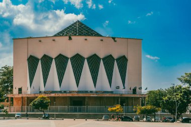 Barranquilla, Atlantico, Kolombiya. 24 Ekim 2024: Meryem 'in Başkent Katedrali Tanrı' nın Kraliçesi ve Barranquilla Hristiyanları 'nın Yardımı.