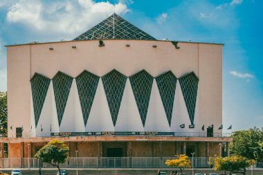 Barranquilla, Atlantico, Kolombiya. 24 Ekim 2024: Meryem 'in Başkent Katedrali Tanrı' nın Kraliçesi ve Barranquilla Hristiyanları 'nın Yardımı.