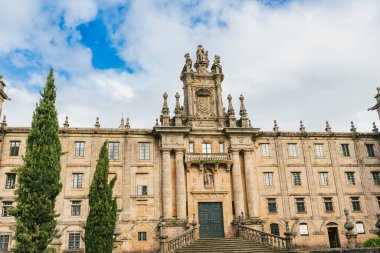 Santiago de Compostela, Galiçya, İspanya. 9 Kasım 2024: San Martn Pinario Manastırı.