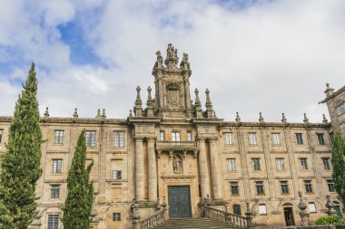 Santiago de Compostela, Galiçya, İspanya. 9 Kasım 2024: San Martn Pinario Manastırı.