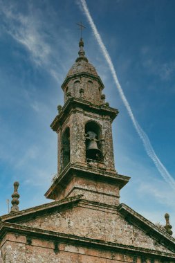 Santiago de Compostela, İspanya. 9 Kasım 2024: Santiago de Compostela San Pelayo de Sabugueira Kilisesi