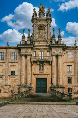 Santiago de Compostela, Galiçya, İspanya. 9 Kasım 2024: San Martn Pinario Manastırı.