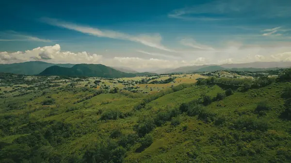 Tamesis, Antioquia, Kolombiya 'da hava fotoğrafçılığı.