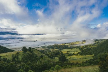Susquil, Cundinamarca kırsal kesimde gün doğumu.