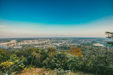 Yopal, Casanare, Kolombiya 'nın panoramik görüntüsü. 