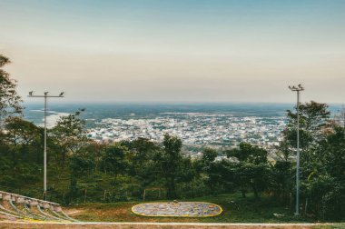 Yopal, Casanare, Kolombiya 'nın panoramik görüntüsü. 