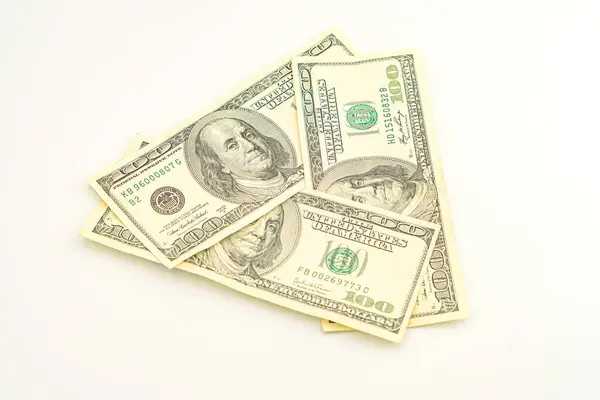 100ドル紙幣の背景について 100ドル紙幣 アメリカの現金の概念 アメリカの紙幣 現金循環 マネー両替の通貨を備えたブライベリー — ストック写真