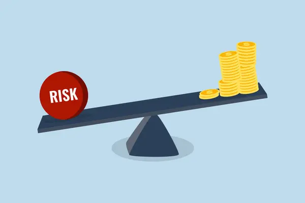 Yatırım yüksek riskli yüksek beklenen kazanç, yüksek risk yükü ile denge kutu zengin bir nakit dolar ödül kazanmak için.