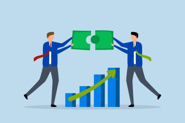 Zenginlik yönetimi, iş adamı zenginlik uzmanı ekibi para bulmacası kar büyüme tablosunu çözdü.