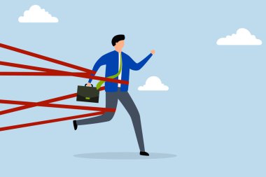 Kariyer engelli iş mücadelesi, bürokrasiyle bağlı iş adamı kaçmak için elinden geleni yapıyor.