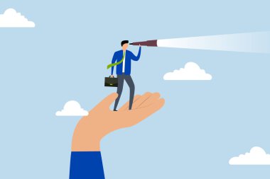 Fırsatı görme vizyonu olan işadamları, teleskoptan bakıyorlar..