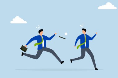 Baton geçişi başarısız olursa, güvenilmez ortak iş adamı baton geçişi kaybeder iş rekabeti kaybeder.