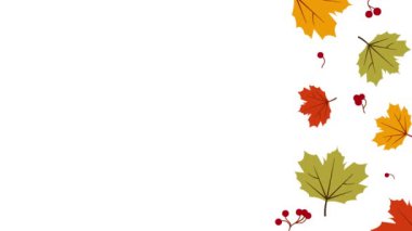 Kabaklı ve renkli yapraklı Şükran Günü Animasyonunuz kutlu olsun. Alan alanı