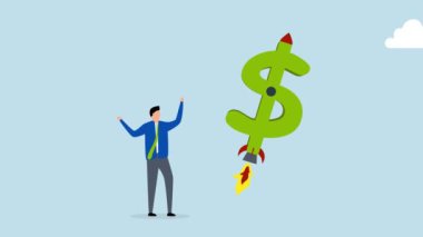 Gelirinizi artırın, dolar yatırımcısının canlandırması gökyüzüne bir roket fırlatın..