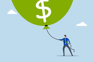 İşadamı Federal Rezerv veya hükümet büyük bir enflasyon balonunu söndürmeye çalışıyor.