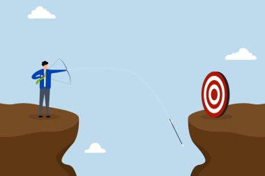 Son derece ıskalayan hedef, okçulukta kendine fazla güvenen girişimci hedefi vurmakta başarısız oldu.. 