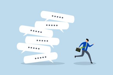 İletişim aşırı yüklenmesi, hayal kırıklığına uğramış girişimci sanal konuşma baloncuklarından kaçıyor. 