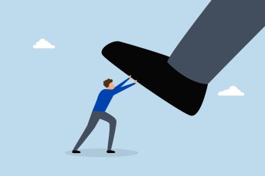 Haksız rekabet, büyük rakiplere karşı koymaya çalışan küçük işçi..