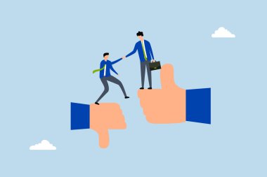 Danışman desteği, iş adamı yöneticisi meslektaşının başparmağından başparmağına kadar değişmesine yardım ediyor.. 