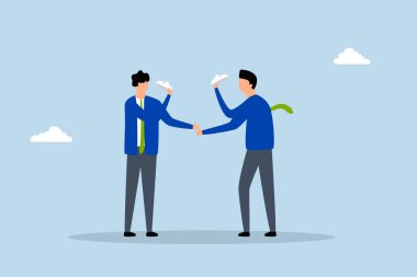 Sahtekarlık ortaklığı, iş adamları gerçek niyetlerini gizlemek için maske takıyor..