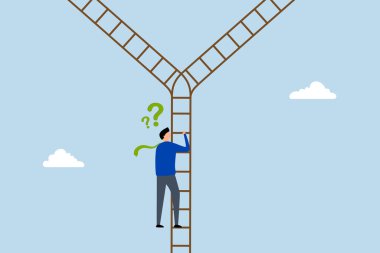 Karar verme mekanizması, şaşkın girişimci merdiveni tırmanır ve bir yol seçmek için kavşağı keşfeder. 