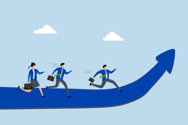 Büyüme stratejisi, girişimciler ve çalışanlar kariyer yolunda ilerliyorlar, ilerliyorlar. 