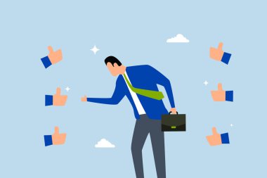 Minnettar, girişimci, yardımları ve başarıları için baş parmağını kaldıran meslektaşları tarafından takdir edilir..