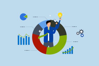 Veri bilimci veriyi analiz ediyor, iş adamı veriyi ampulle analiz ediyor.