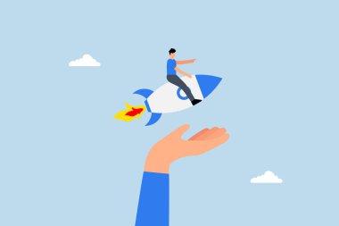 Girişim şirketine girişim sermayesi, roket fırlatma şirketini destekleyen iş adamı.