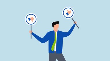 Yapın ve yapmayın, hata ve hataları önlemek için 4k animasyon, akıllı girişimci