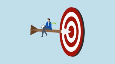 İyi bir strateji ve planlama ile kolay bir galibiyet, 4k animasyon ustası hedeflenen bir dart hedefi..