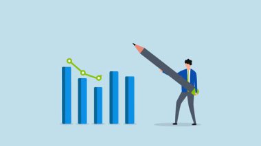 KPI, işadamlarının 4k animasyonu KPI grafiğinde beklenen sınırı çizdi.