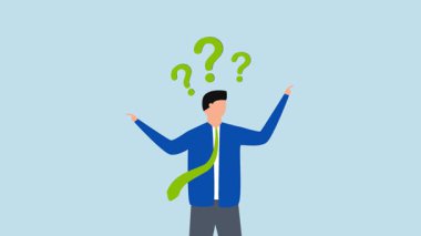 Kararsız yönetici, kararsız iş adamının 4k animasyonuyla karar veremiyor..