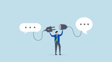 Sorunu çözmek için iletişim, 4k animasyon girişimcisi bağlantı soketi tartışılırken